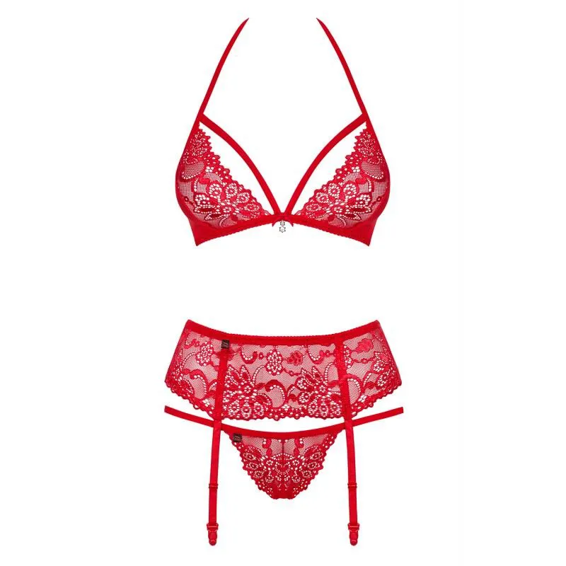 SET ROUGE Ensemble 3 pièces L/XL