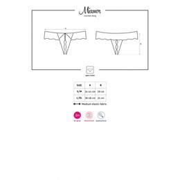 MIAMOR String/ Tanga ouvert L/XL 5