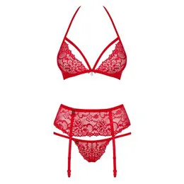 SET ROUGE Ensemble 3 pièces L/XL 1