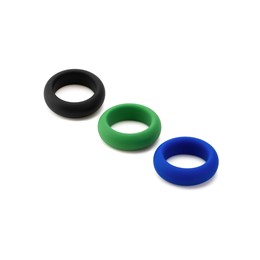 SILICONE COCK RING TRIO