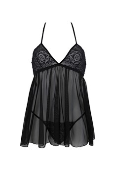 KERRIA Nuisette & String  L/XL Noir